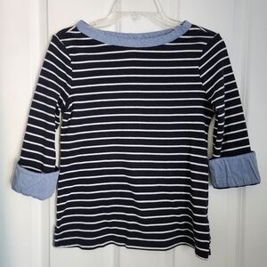 Item #:107 Natica Blue Stripe Top
